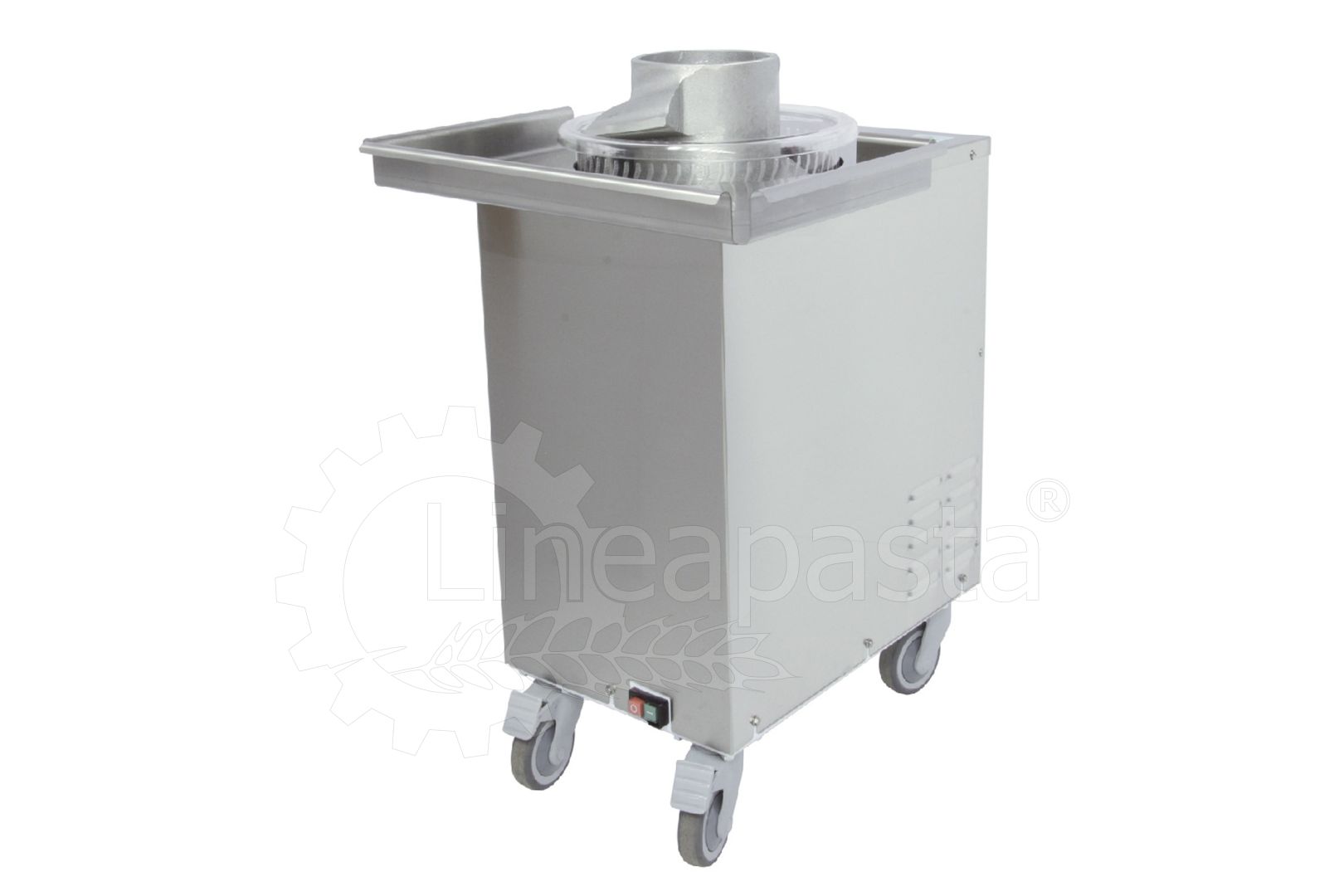 Teflon-coated screw dough rounder for delicate doughs from 20 g to 1 kg