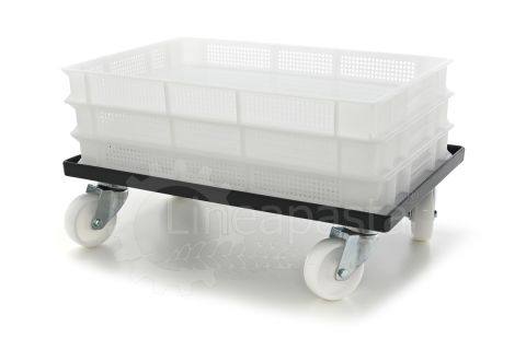 Carrello grigliato per cassette 60x40