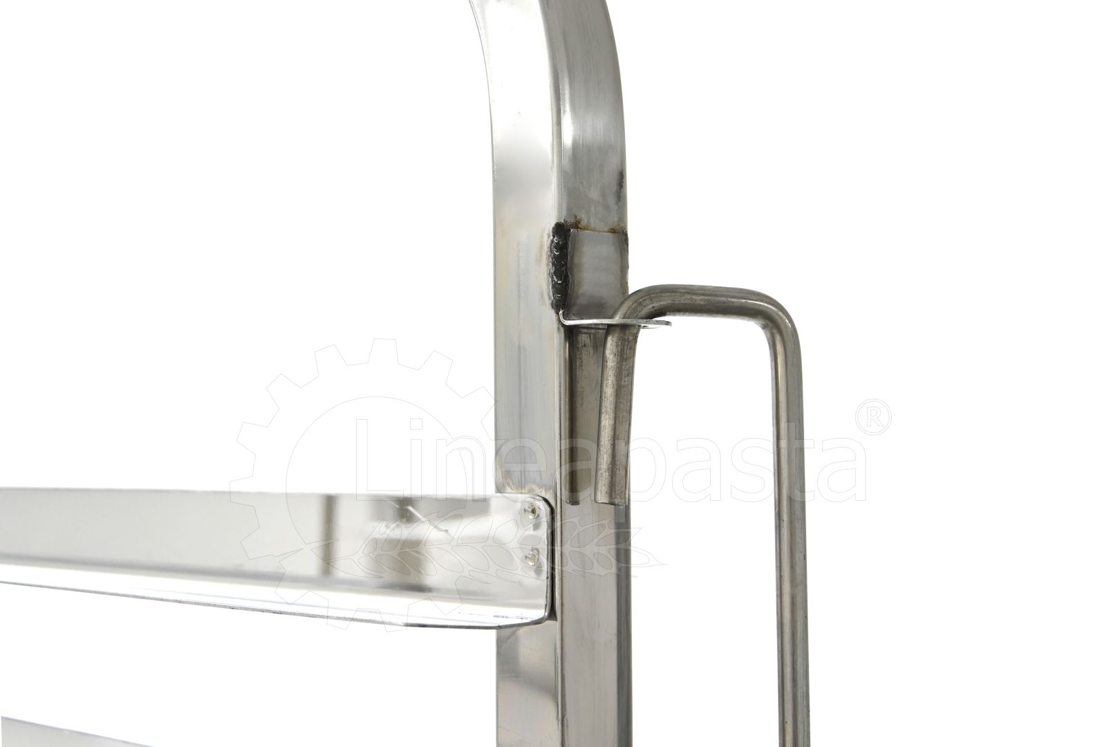 Stainless steel pasta trolley for 15 pasta trays