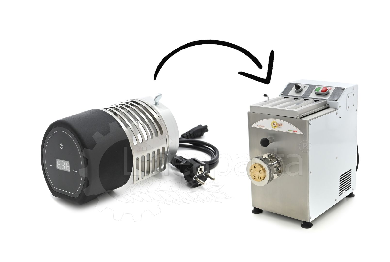 Electronic long and short pasta cutter for TR 70