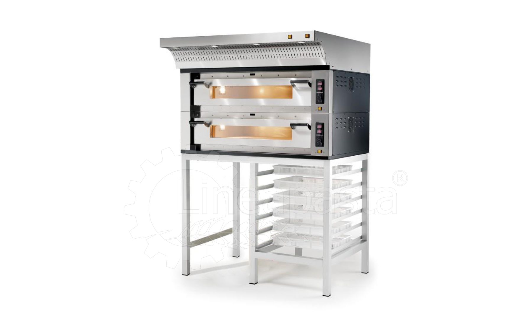 Pizza oven FF 105105B With aluminum stand