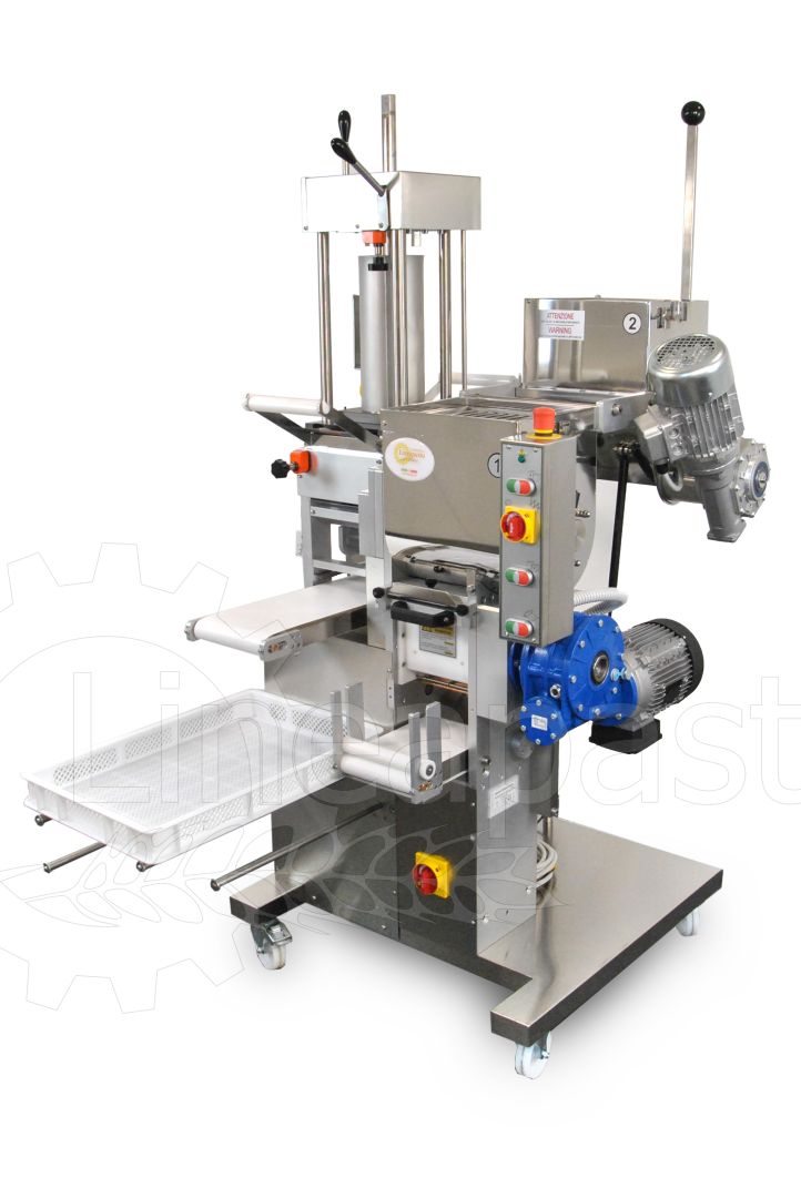 Combined ravioli and sheeter pasta machine La Monferina P2 Pleasure with double vat