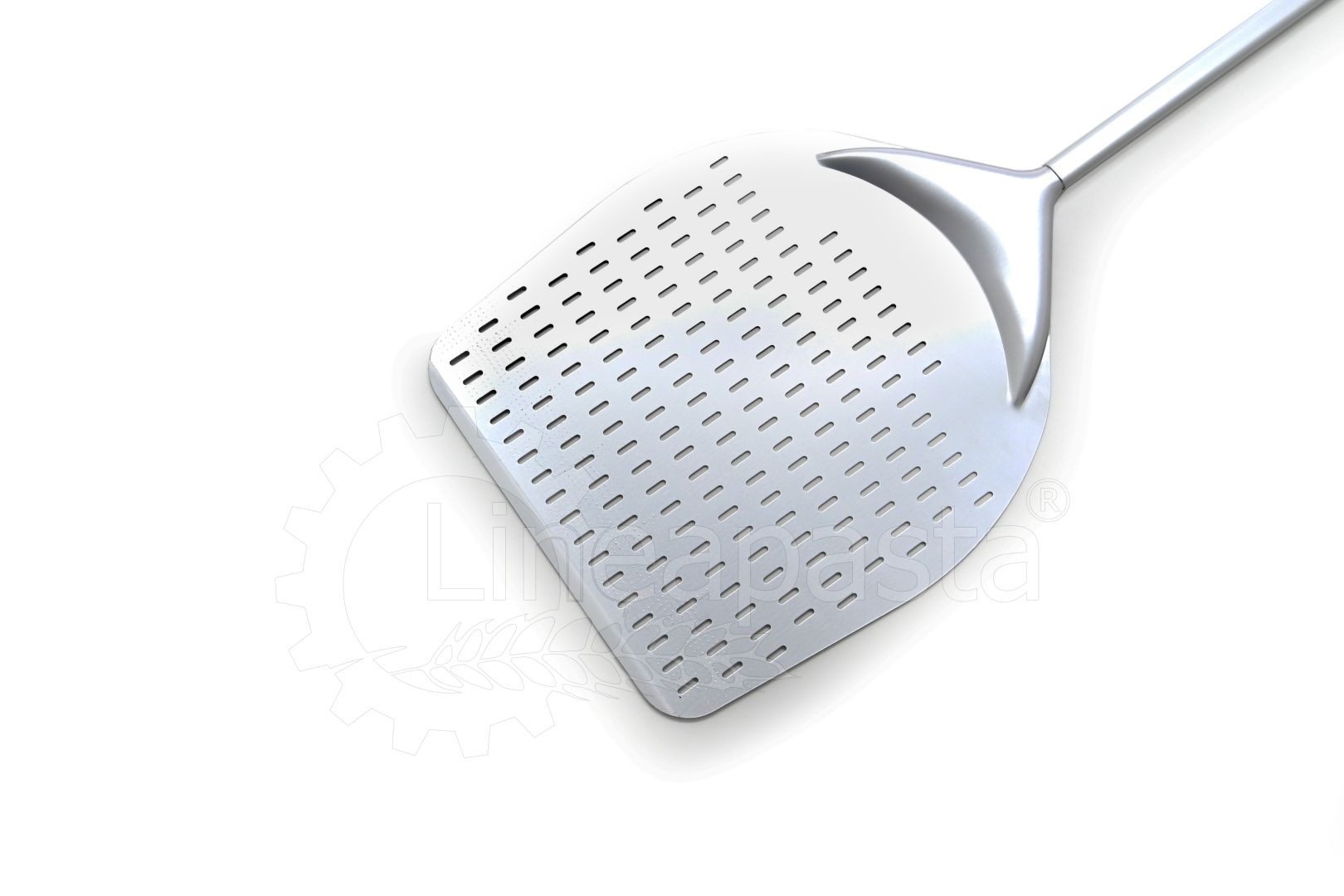 Perforated aluminum pizza peel 170 cm 36x36 cm