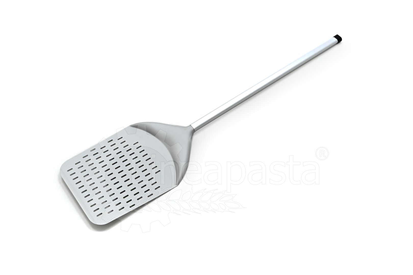 Perforated aluminum pizza peel 120 cm