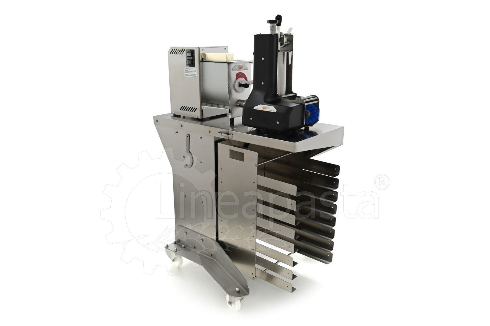Automatic ravioli machine RFV With trolley for pasta machine