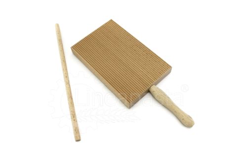Beechwood gnocchi maker with stick