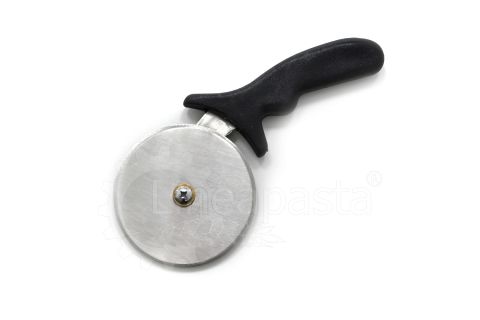 Steel pizza cutter with 100 mm smooth blade