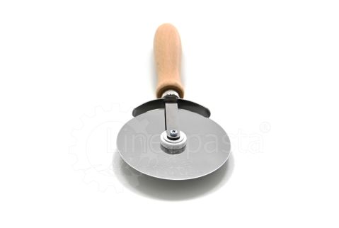 Steel pizza cutter with 88 mm smooth blade