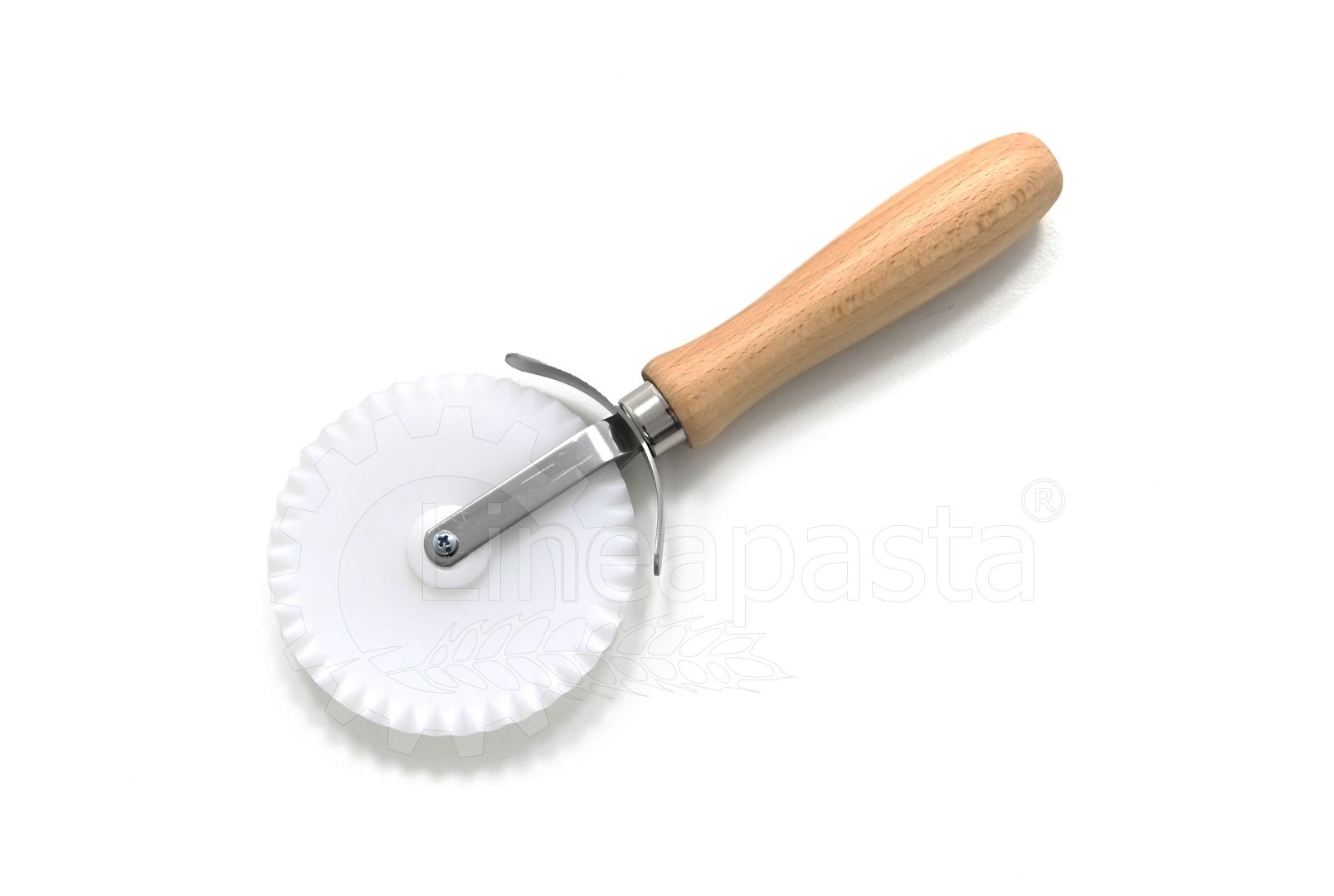 POM pizza cutter with 88 mm serrated blade