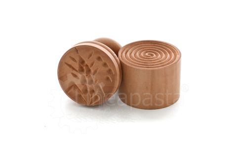 Ligurian spike-shaped corzetti mold With decorated bottom