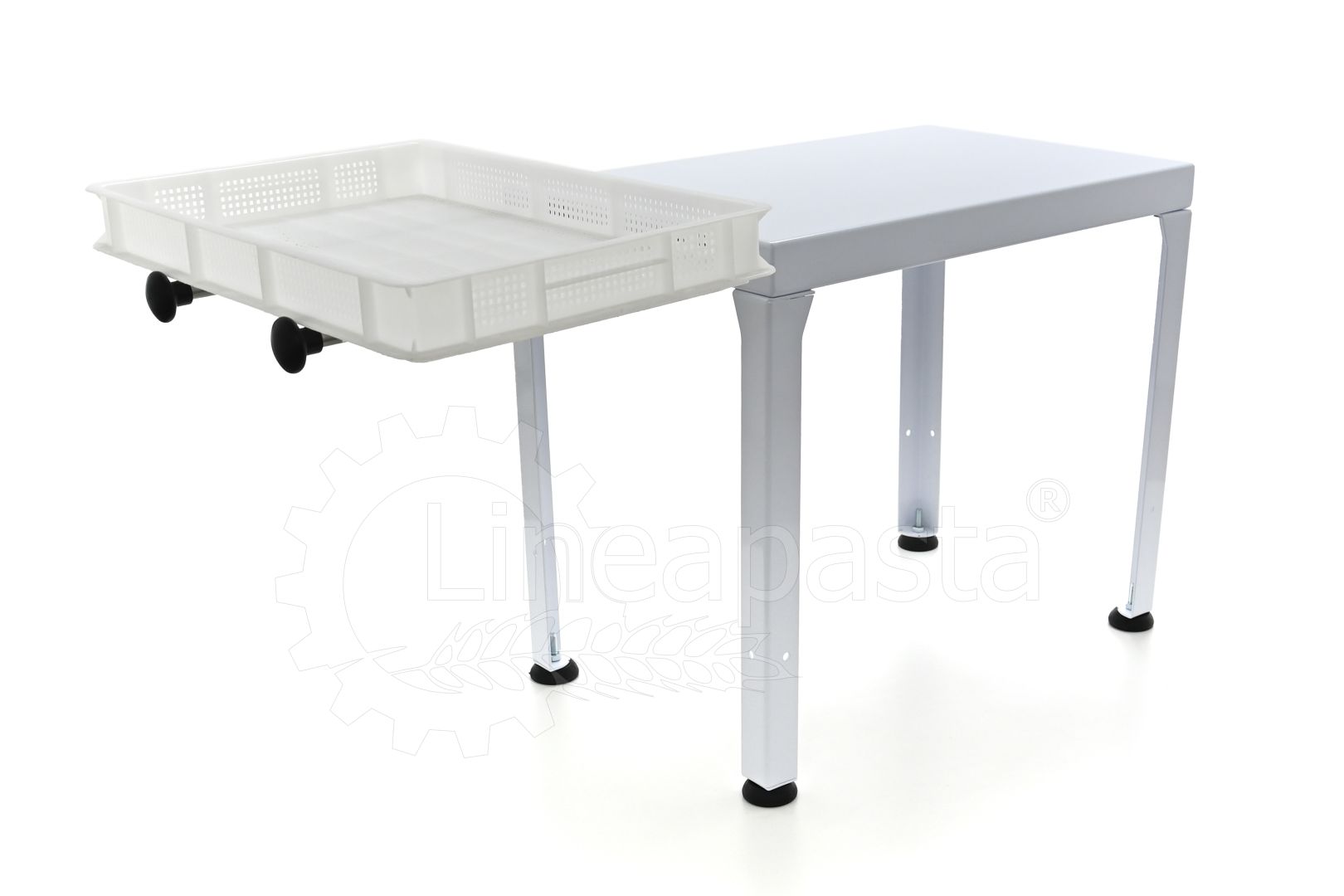 Pasta machine stand with tray holders