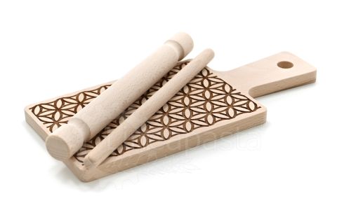 Wooden gnocchi board for garganelli and fresh pasta